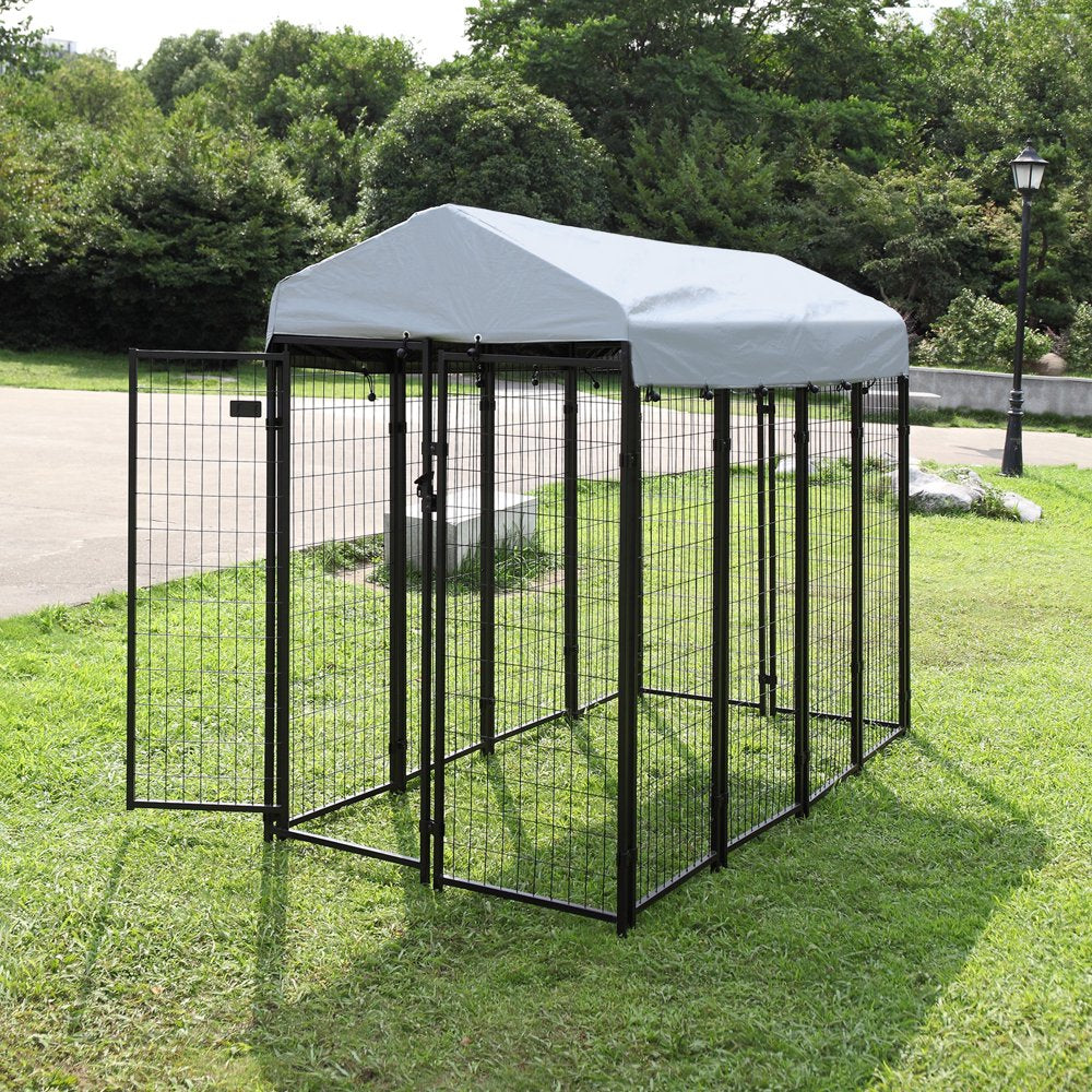 Coziwow 67" Outdoor Dog Kennel Enclosure with Waterproof Cover Animals & Pet Supplies > Pet Supplies > Dog Supplies > Dog Kennels & Runs Coziwow   