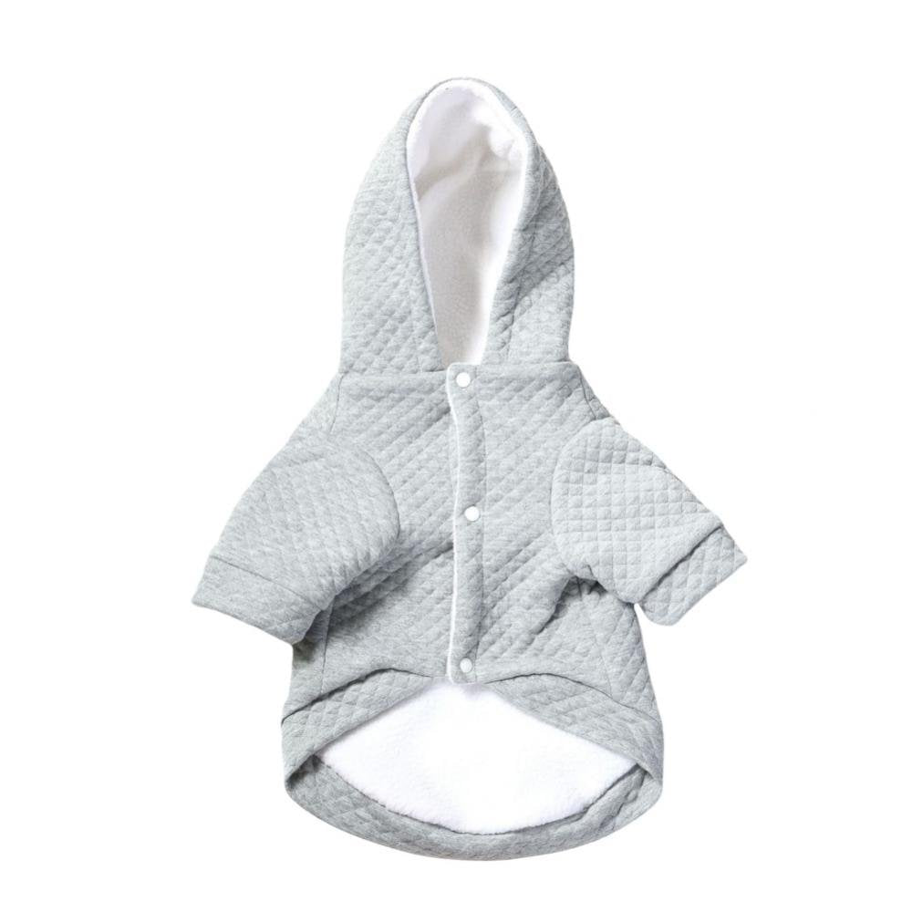 Clearance Dog Clothes Warm Puppy Dog Hoodies Soft Pullover Windproof Pet Coat Jacket for Small Medium Dog Cat Apparel Animals & Pet Supplies > Pet Supplies > Dog Supplies > Dog Apparel Praeter L Light Grey 