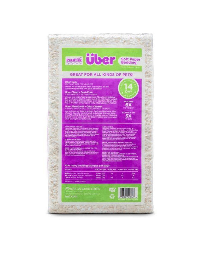 Pets Pick 36L White Uber Pet Bedding, Hamster, Rabbit, Rat Animals & Pet Supplies > Pet Supplies > Small Animal Supplies > Small Animal Bedding American Wood Fibers   