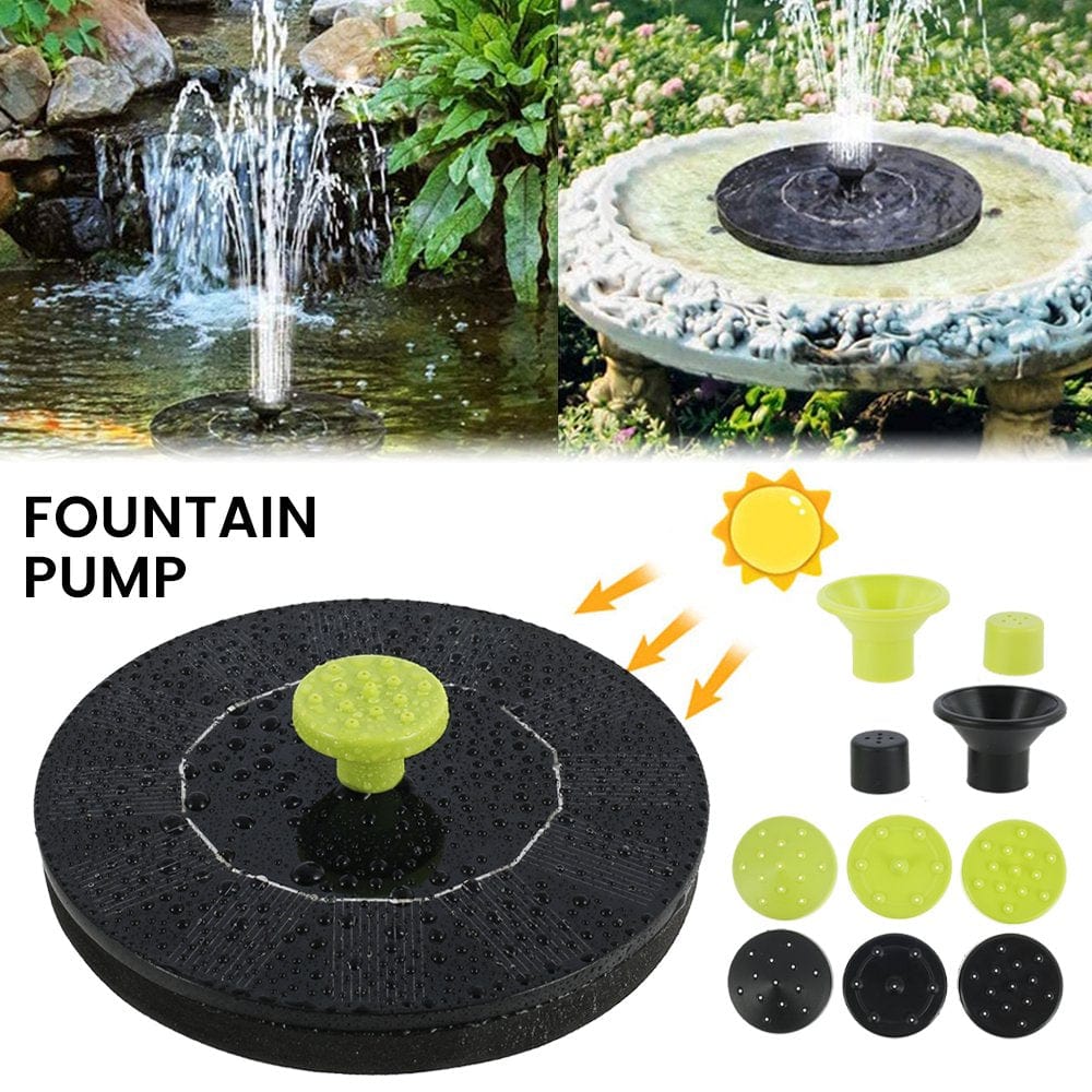 Adifare Solar Fountain, Bird Bath Fountain, Solar Panel Pump, Floating Pump, Pool Fountain with 8 Nozzles 2 Plastic Tubings for Bird Bath, Pond, Pool, Fish Tank, Aquarium and Garden Animals & Pet Supplies > Pet Supplies > Fish Supplies > Aquarium & Pond Tubing Adifare   