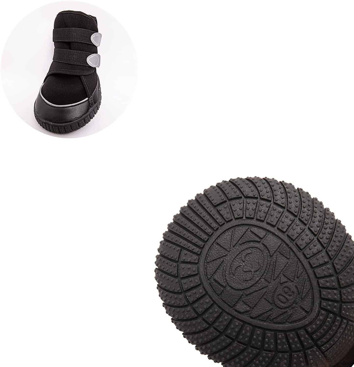 Adorepaw & Dog Shoes for Large Dogs with Reflective Straps, Dog Boots for Winter, Dog Boots & Paw Protectors with Nonslip Sole ( 4Pcs/Set ) Animals & Pet Supplies > Pet Supplies > Dog Supplies > Dog Apparel Adorepaw   