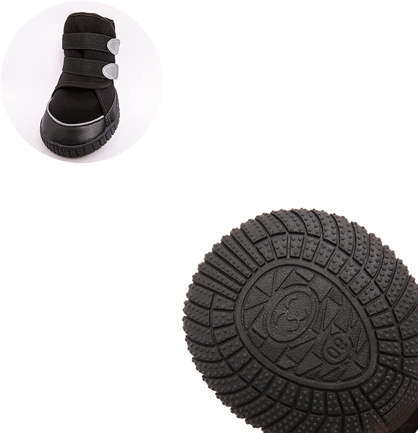 Adorepaw & Dog Shoes for Large Dogs with Reflective Straps, Dog Boots for Winter, Dog Boots & Paw Protectors with Nonslip Sole ( 4Pcs/Set ) Animals & Pet Supplies > Pet Supplies > Dog Supplies > Dog Apparel Adorepaw   