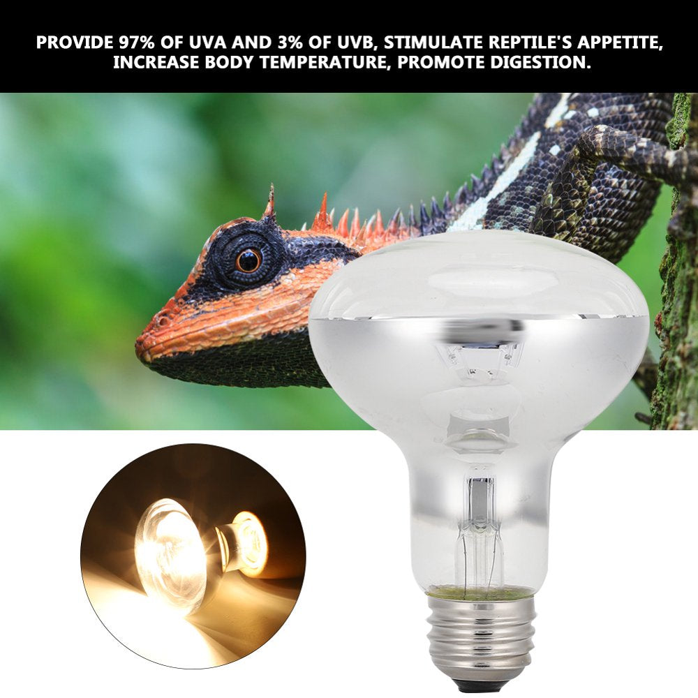 Mgaxyff Mini Pet Warm Heating Emitter Bulb Light Lamp E27 for Turtles Lizard Reptile Amphibian,Pet Warm Bulb,Pet Heating Bulb  Mgaxyff   