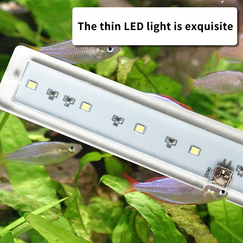 LED Aquarium Lamp Plant Light Fits Tanks 3-8MM Thickness Aquatic Lamp Aquarium Bracket Light UND Sale Animals & Pet Supplies > Pet Supplies > Fish Supplies > Aquarium Lighting QYMHOODS   