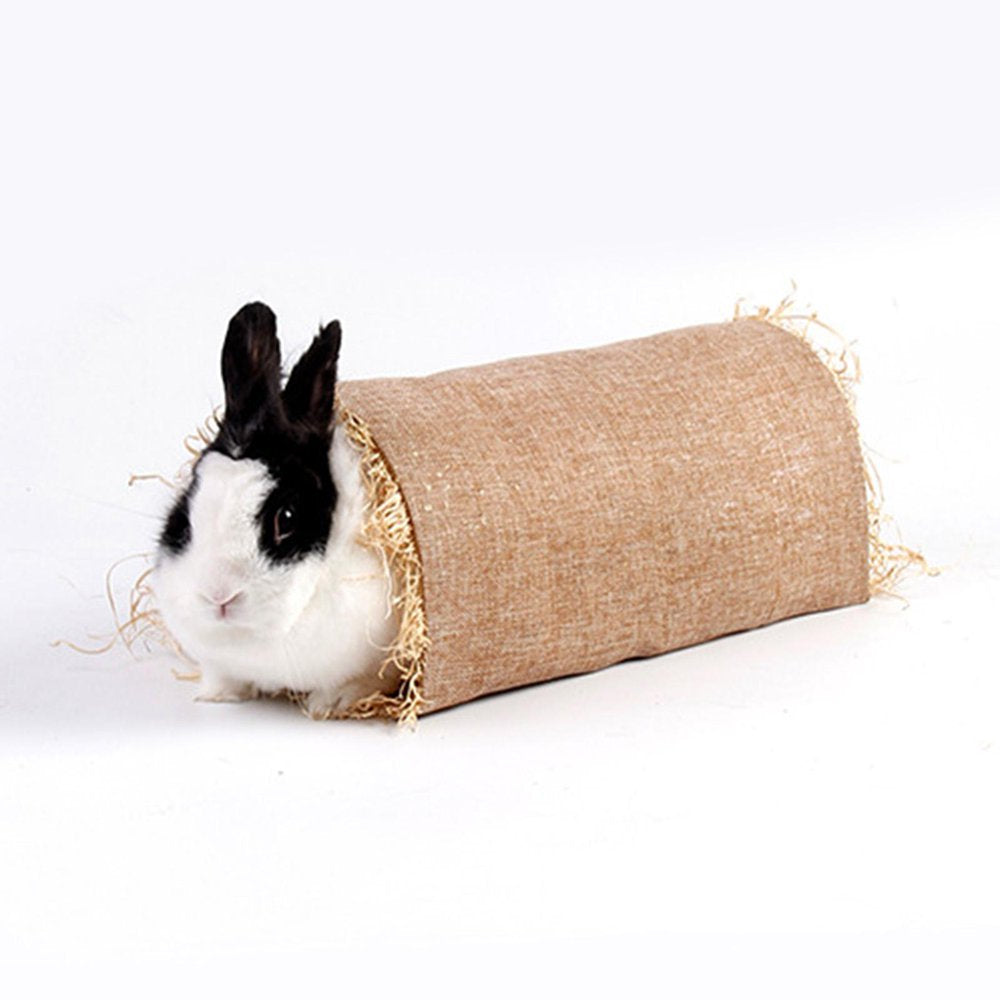 Small Pet Animal Tunnel Tube Cage Toys Grass Hideout Habitats for Gerbil Rat Animals & Pet Supplies > Pet Supplies > Small Animal Supplies > Small Animal Habitats & Cages SunniMix   