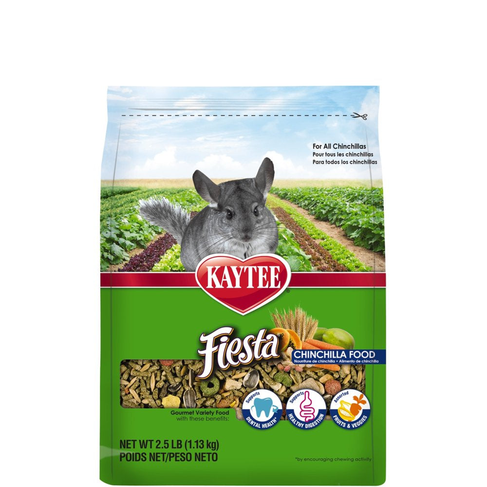 Kaytee Fiesta Chinchilla Food 2.5 Pound Bag Animals & Pet Supplies > Pet Supplies > Small Animal Supplies > Small Animal Food Central Garden and Pet   