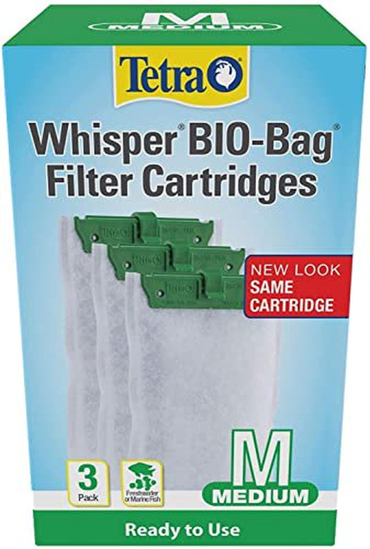 Tetra Whisper Bio-Bag Disposable Filter Cartridges 3 Count, for Aquariums, Medium (26169) Animals & Pet Supplies > Pet Supplies > Fish Supplies > Aquarium Filters TETRA   
