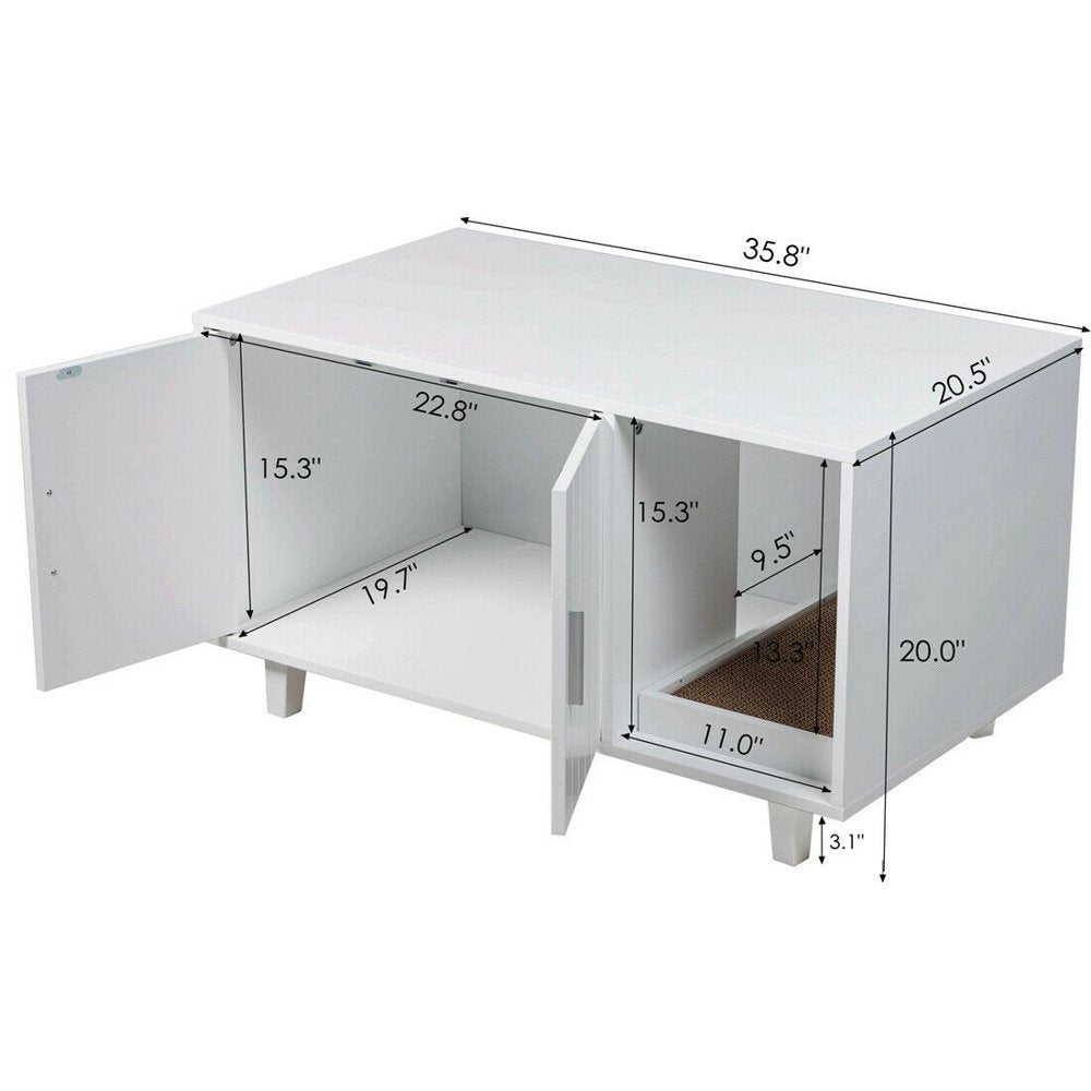 Good Life Apparel Modern Pet Crate Litter Box Enclosure House Table Animals & Pet Supplies > Pet Supplies > Cat Supplies > Cat Apparel Good Life Apparel   