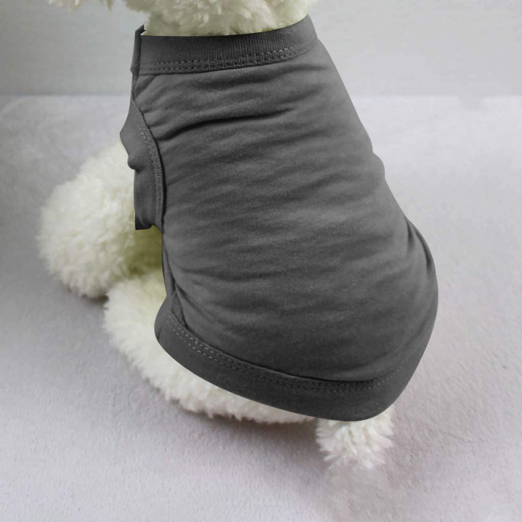 And Solid Vest Cat Dog Warm Pet Clothes Puppy Soft Pajamas Cat Apparel Stretchy Summer Shirts Doggy Tee Outfits Costume Vest Animal (X-Small, Green) Animals & Pet Supplies > Pet Supplies > Dog Supplies > Dog Apparel HonpraD Black X-Small 