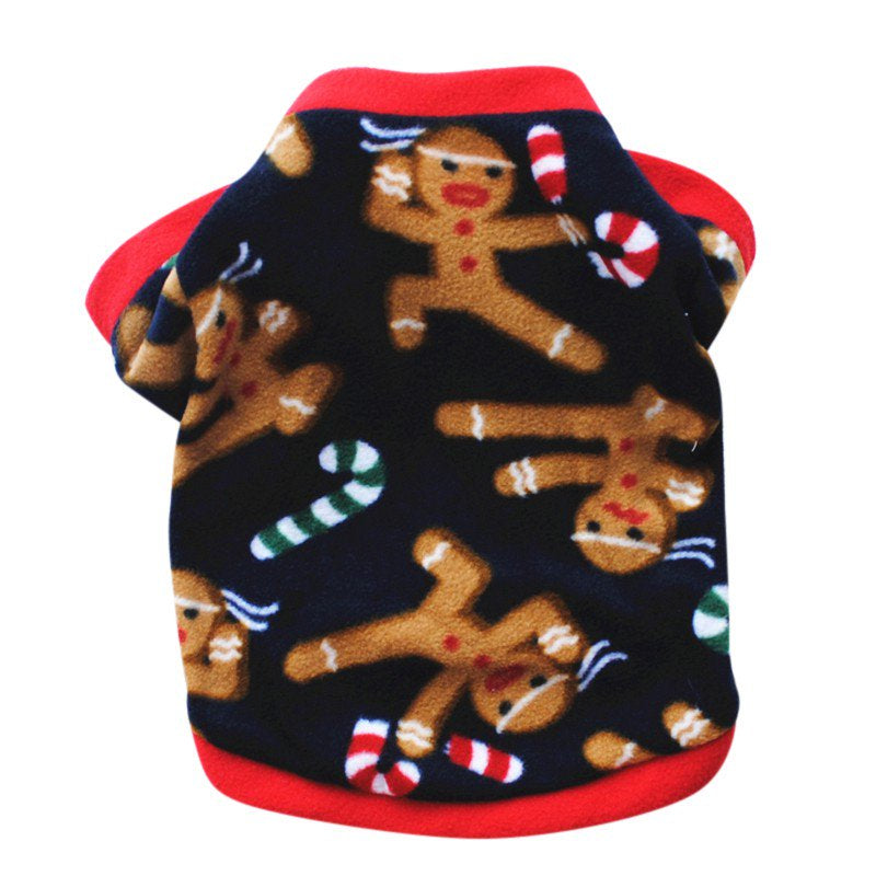 Christmas Dog Warm Sweater Cotton Costume Small Dog Cat Pet Clothing Puppy Jacket Apparel Warm Pullover Animals & Pet Supplies > Pet Supplies > Dog Supplies > Dog Apparel The Hillman Group S C Style 