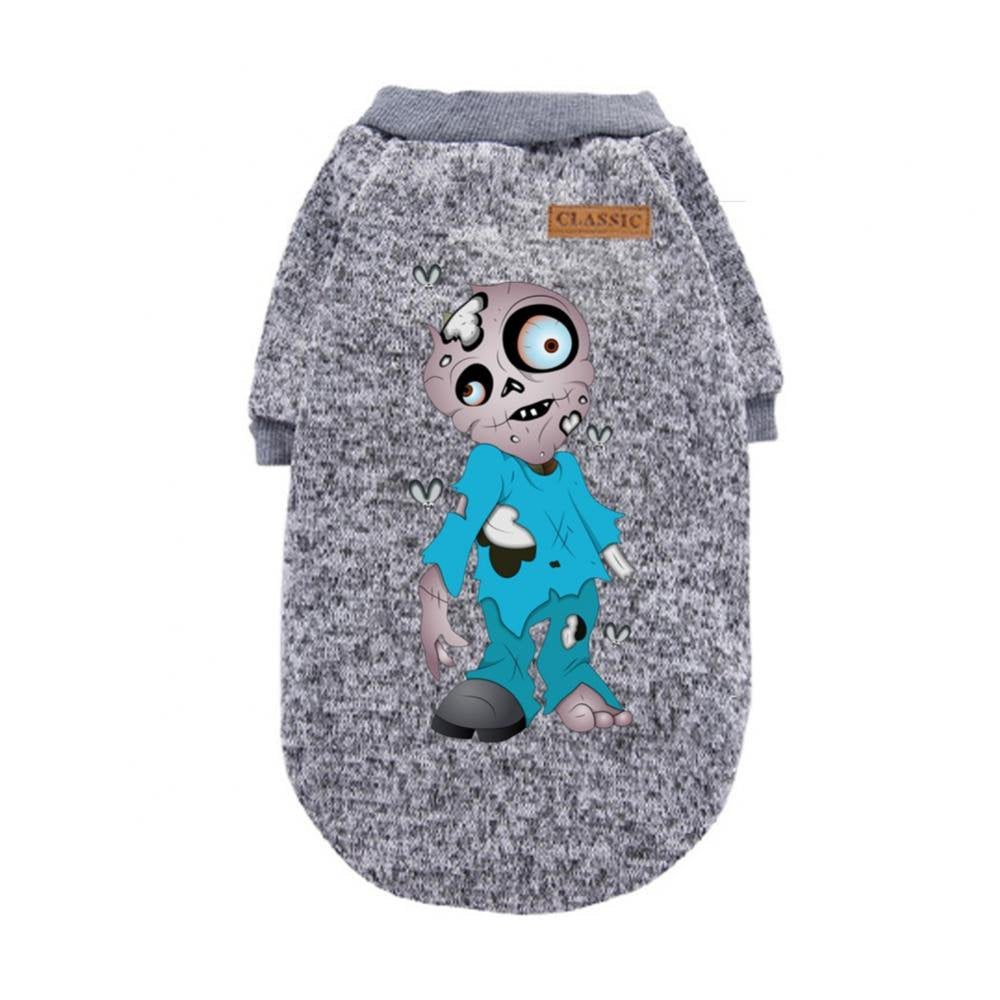 Marinavida Halloween Pet Dog Clothes Puppy Apparel Dog T-Shirts Soft Breathable Small Dog Sweatshirt Outfithalloween Party Costume Decor Animals & Pet Supplies > Pet Supplies > Dog Supplies > Dog Apparel MarinaVida 2XL Gray 