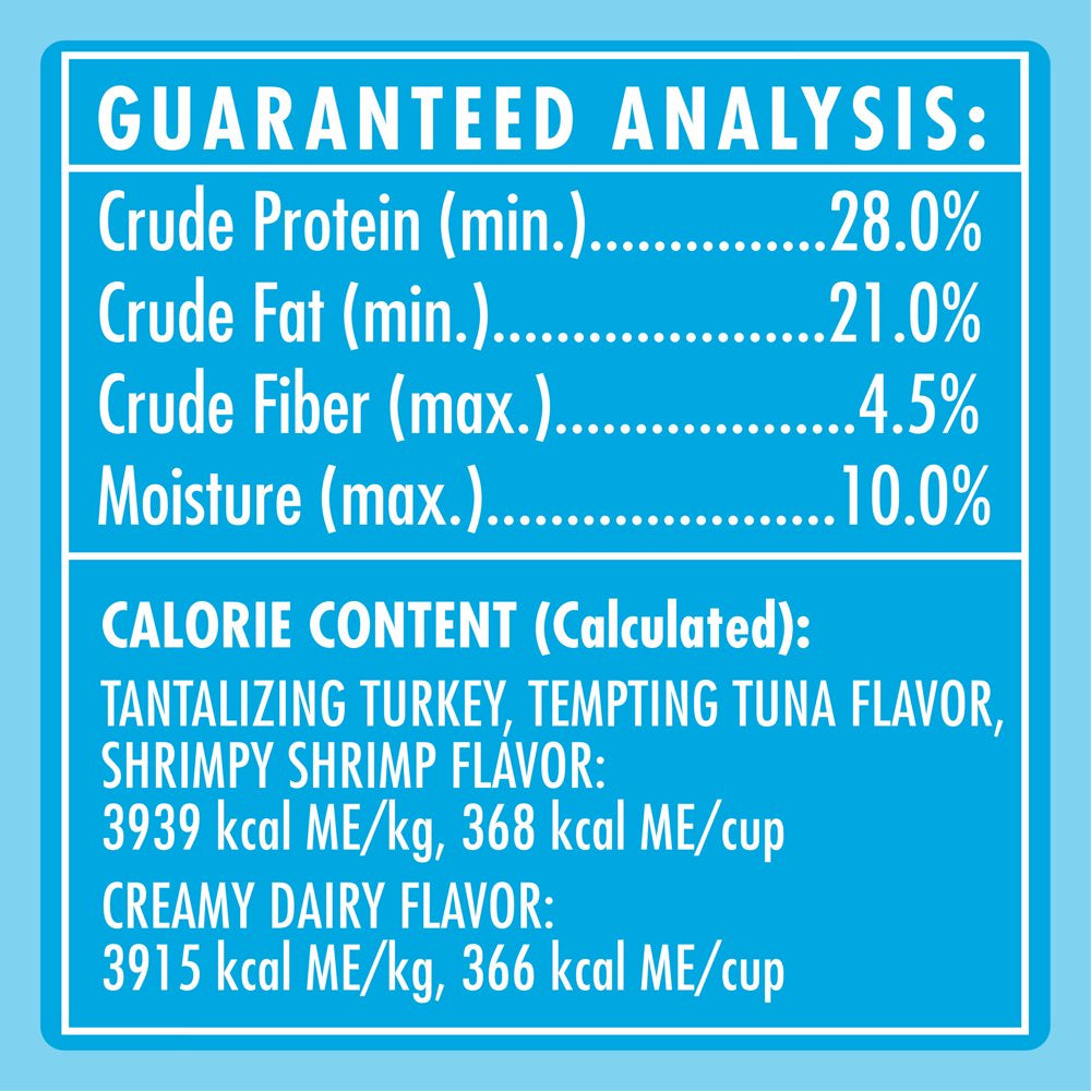 TEMPTATIONS Classic, Crunchy and Soft Cat Treats Variety Pack, Creamy Dairy Flavor, Tempting Tuna Flavor, Shrimpy Shrimp Flavor, and Tantalizing Turkey Flavor, (6) 6.3 Oz. Pouches Animals & Pet Supplies > Pet Supplies > Cat Supplies > Cat Treats Mars Petcare   