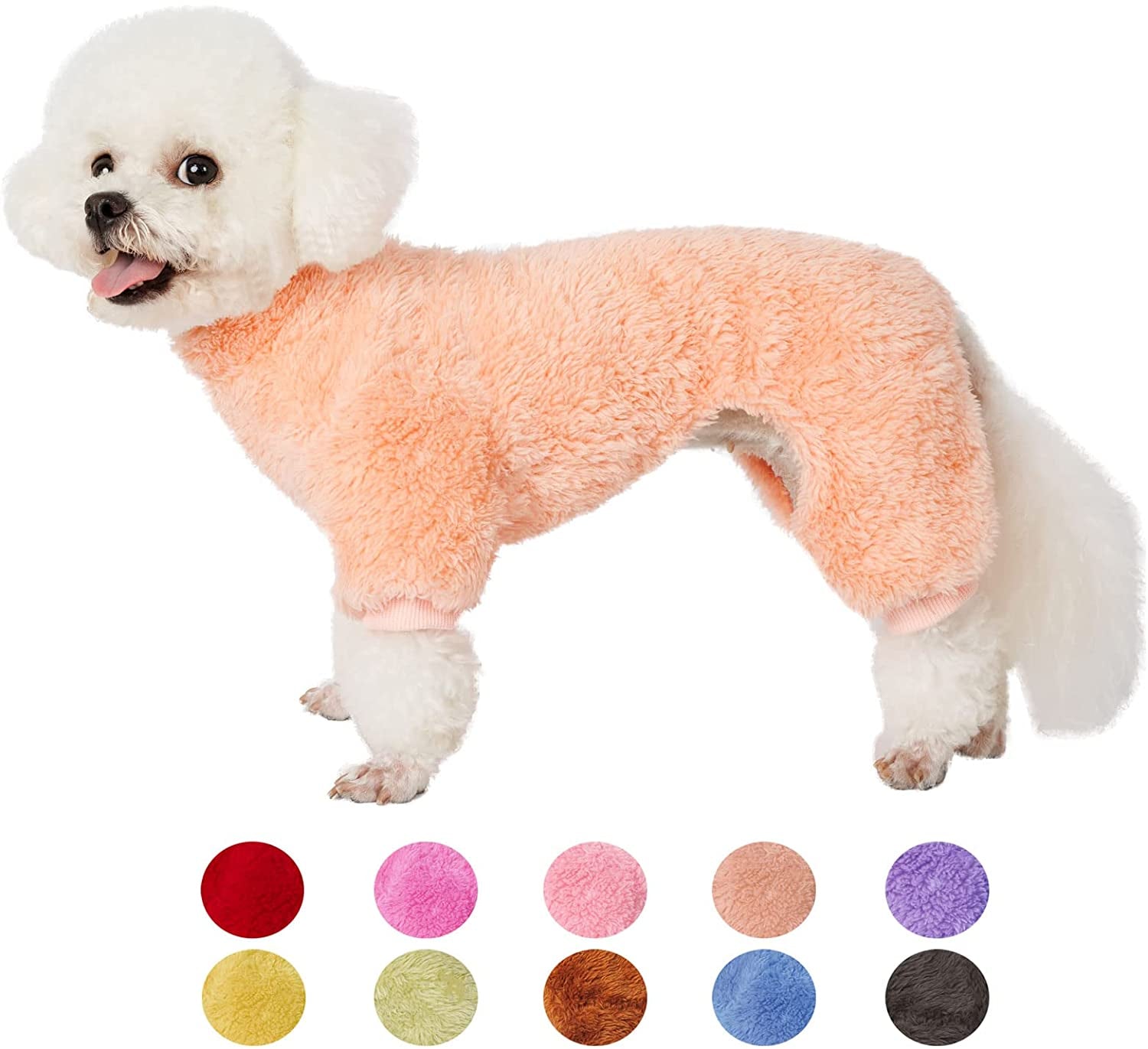 Dog Sweater Coat, Dog Pajamas PJS, Dog Clothes, Dog Christmas Sweaters for Small Medium Dogs Boy Girl Cat Apparel Doggie Jacket Onesie Soft Warm Holiday Outfits (Small, Pink) Animals & Pet Supplies > Pet Supplies > Dog Supplies > Dog Apparel YUGGI Coral Medium 