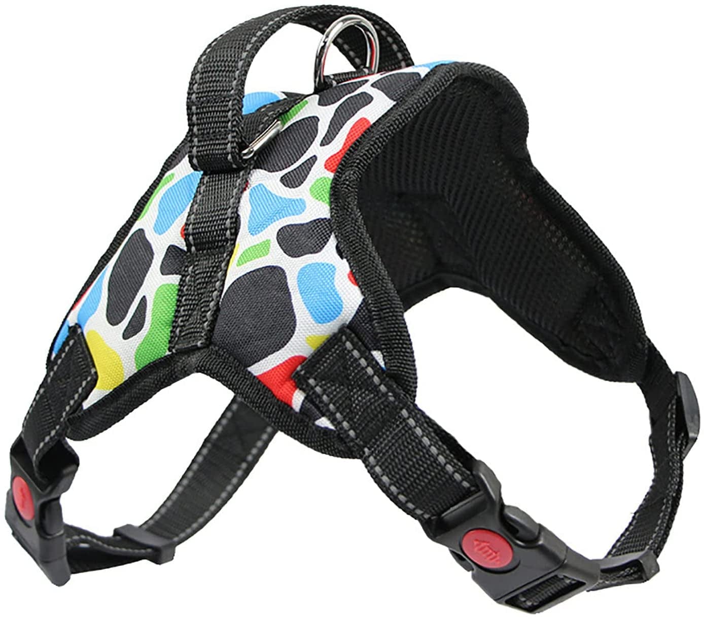 AEEDEA Small Dog Harness with Leash Set, Dog Vest Harness for Puppy Dogs Medium Dogs, Comfortable Air Mesh Dog Vest Harness with Reflective Strip,Yellow,L Animals & Pet Supplies > Pet Supplies > Dog Supplies > Dog Apparel AEEDEA Black Medium 