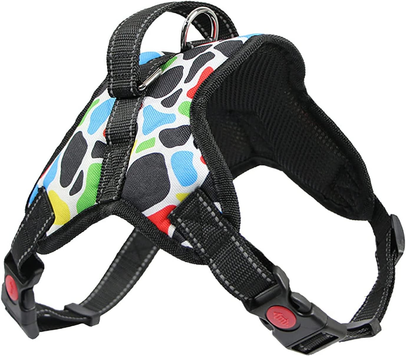 AEEDEA Small Dog Harness with Leash Set, Dog Vest Harness for Puppy Dogs Medium Dogs, Comfortable Air Mesh Dog Vest Harness with Reflective Strip,Yellow,L Animals & Pet Supplies > Pet Supplies > Dog Supplies > Dog Apparel AEEDEA Black Small 