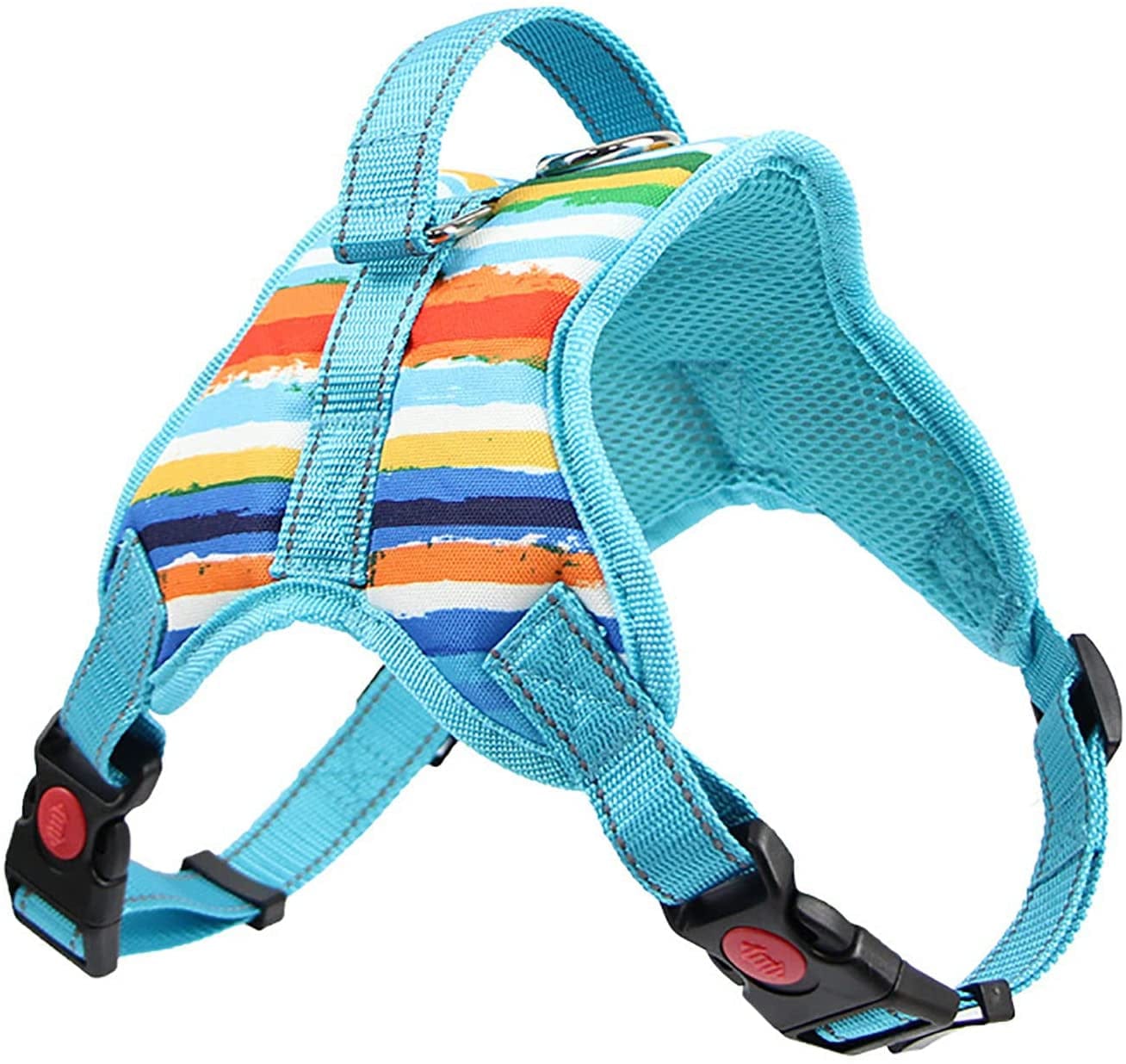 AEEDEA Small Dog Harness with Leash Set, Dog Vest Harness for Puppy Dogs Medium Dogs, Comfortable Air Mesh Dog Vest Harness with Reflective Strip,Yellow,L Animals & Pet Supplies > Pet Supplies > Dog Supplies > Dog Apparel AEEDEA Blue Medium 