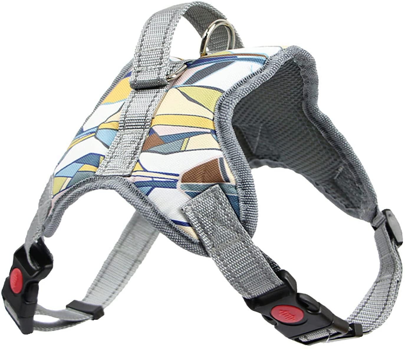 AEEDEA Small Dog Harness with Leash Set, Dog Vest Harness for Puppy Dogs Medium Dogs, Comfortable Air Mesh Dog Vest Harness with Reflective Strip,Yellow,L Animals & Pet Supplies > Pet Supplies > Dog Supplies > Dog Apparel AEEDEA Grey Medium 