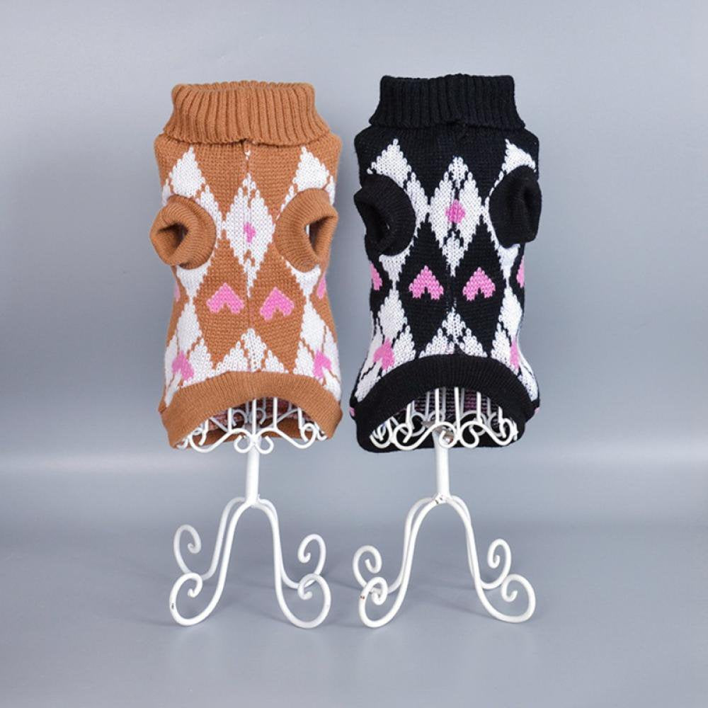 Dog Pet Sweater,Winter Warm Dog Cat Jumpers Clothes,Comfortable Pet Coat Costume Puppy Jumper Kitten Sweater Apparel for Small Medium Dogs Cats XS-XXL Animals & Pet Supplies > Pet Supplies > Dog Supplies > Dog Apparel Ardorlove   
