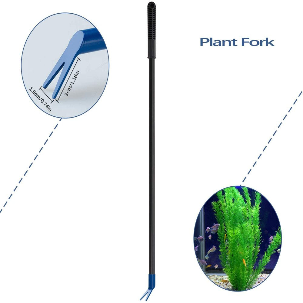 Lychee 5 in 1 Fish Tank Cleaner Aquarium Cleaning Set Fish Net Siphon Gravel Cleaner Algae Scrubber Scraper Glass Cleaner Tool Kit Blue and Black Animals & Pet Supplies > Pet Supplies > Fish Supplies > Aquarium Cleaning Supplies Lychee   