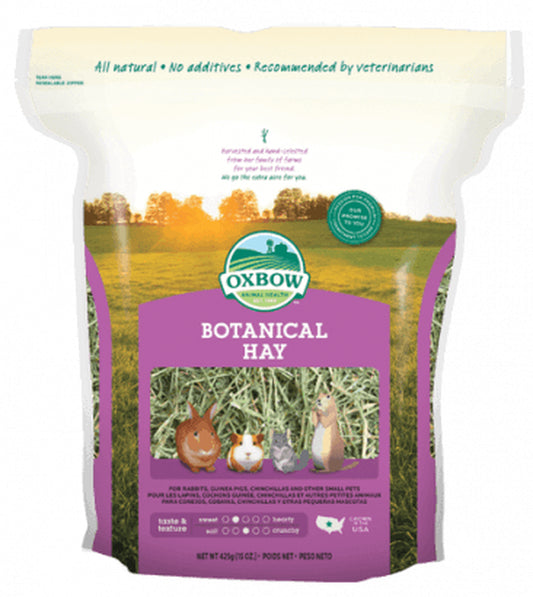 Oxbow Pet Products Botanical Hay Dry Small Animal Food, 15 Oz. Animals & Pet Supplies > Pet Supplies > Small Animal Supplies > Small Animal Food Oxbow Animal Health   