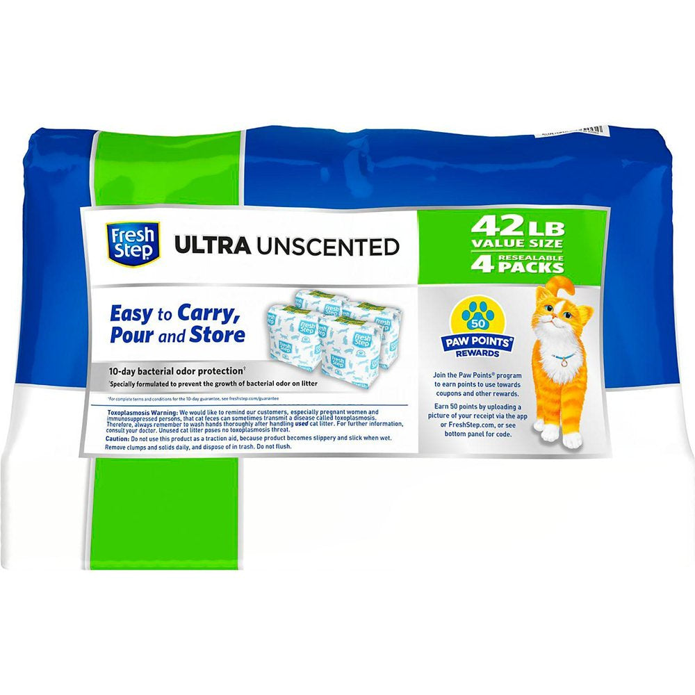 Clorox Petcare Products Fresh Step Ultra Unscented Litter 42 Pound Animals & Pet Supplies > Pet Supplies > Cat Supplies > Cat Litter Clorox Petcare Products   