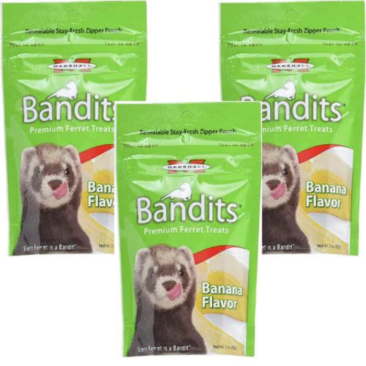 Marshall Banana Flavor Bandits Ferret Treats 3 Oz. Animals & Pet Supplies > Pet Supplies > Small Animal Supplies > Small Animal Treats unknown   