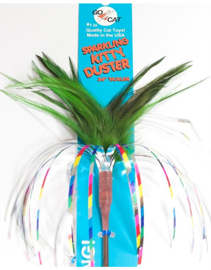 Go Cat Long Sparkling Kitty Duster: 36" Cat Toy Teaser from the Maker of Da Bird Animals & Pet Supplies > Pet Supplies > Cat Supplies > Cat Toys GO-CAT   