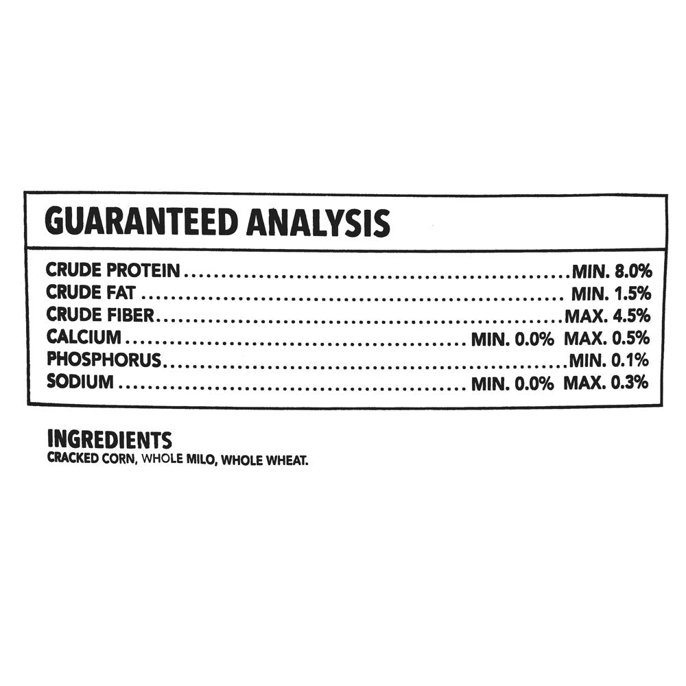 Vibrant Life Poultry Scratch Grains, 40 Lb Animals & Pet Supplies > Pet Supplies > Bird Supplies > Bird Food Wal-Mart Stores, Inc.   