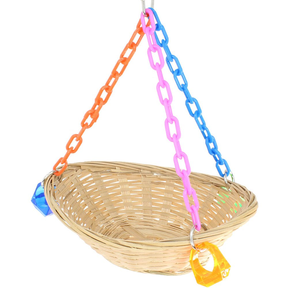 Bonka Bird Toys 1914 Basket Swing Bird Toy. Animals & Pet Supplies > Pet Supplies > Bird Supplies > Bird Toys Bonka Bird Toys   