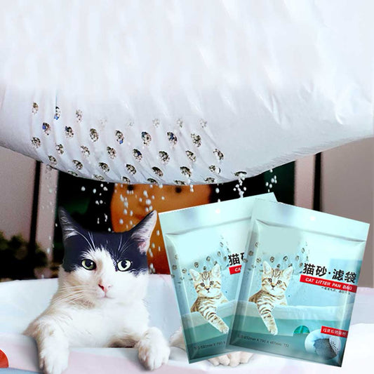 Shulemin 7Pcs/Pack Drawstring Pet Cats Sand Filter Bag Litter Pan Pouch Cleaning Supplies,L Animals & Pet Supplies > Pet Supplies > Cat Supplies > Cat Litter Shulemin L  
