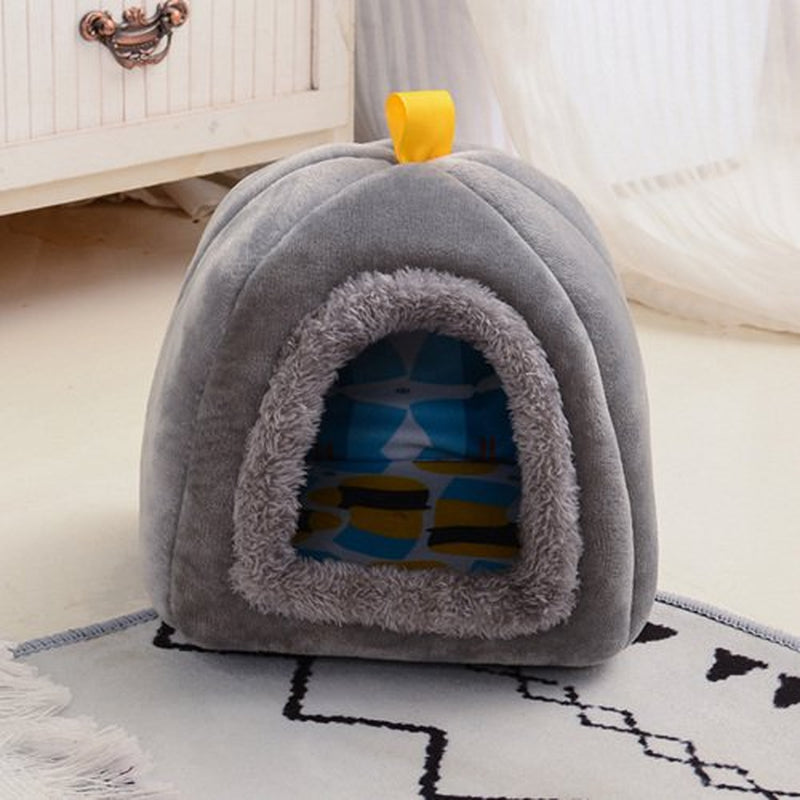 Benbor Hamster Nest with Handle Keep Warm Pet Bed Small Animal Cave Bed Winter House Pet Supplies
