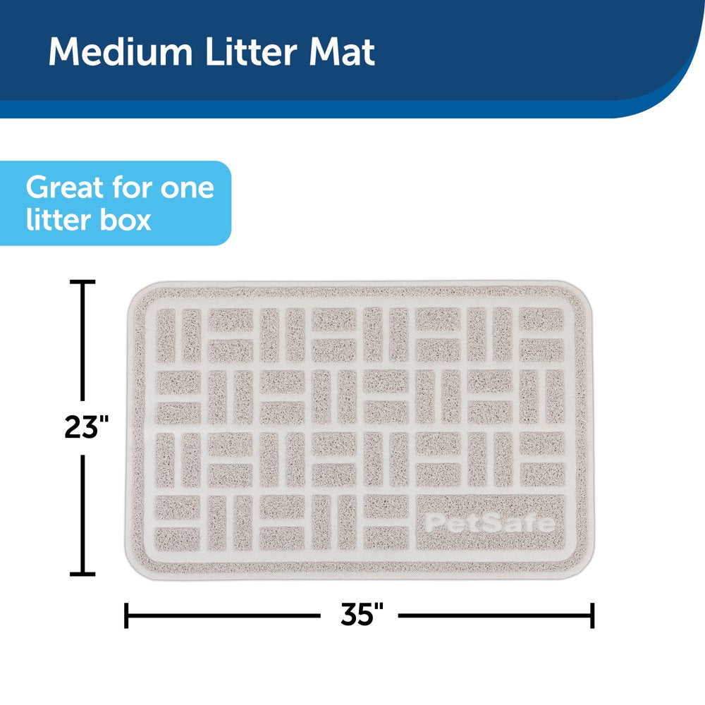 Petsafe Anti-Tracking Litter Mat, Compatible with All Cat Litter Boxes, Non-Slip High Quality Material, Medium Animals & Pet Supplies > Pet Supplies > Cat Supplies > Cat Litter Box Mats Radio Systems Corporation   