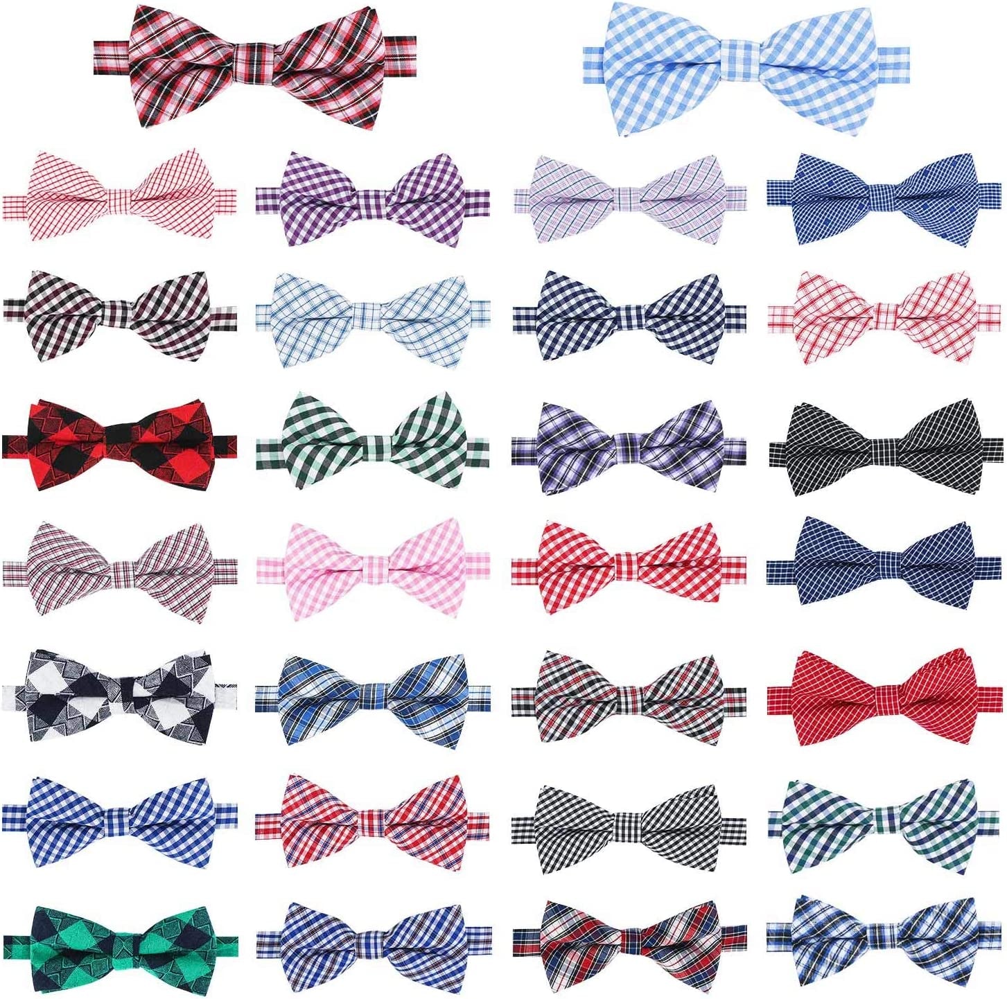 Bowties for Dogs, 30 PCS Segarty Dog Bow Ties with Adjustable Collar, Grooming Bows Ties, Bulk Puppy Bow Ties for Small Medium Girl Boy Dogs Cats Christmas Neck Tie Valentine Holiday Dog Ties Animals & Pet Supplies > Pet Supplies > Dog Supplies > Dog Apparel Segarty Classic  