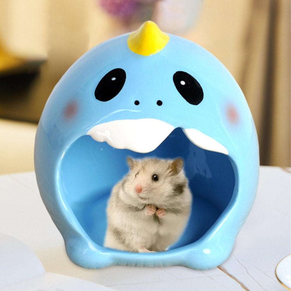 Hamster Houses,Ceramic Hamster Hideout Cool Hamster Cages,Small Hamster House Small Animal Houses Habitats,Hamster Houses and Hideouts Dwarf Hamster Cage,Hamster House for Ceramic Animals & Pet Supplies > Pet Supplies > Small Animal Supplies > Small Animal Habitats & Cages perfk   