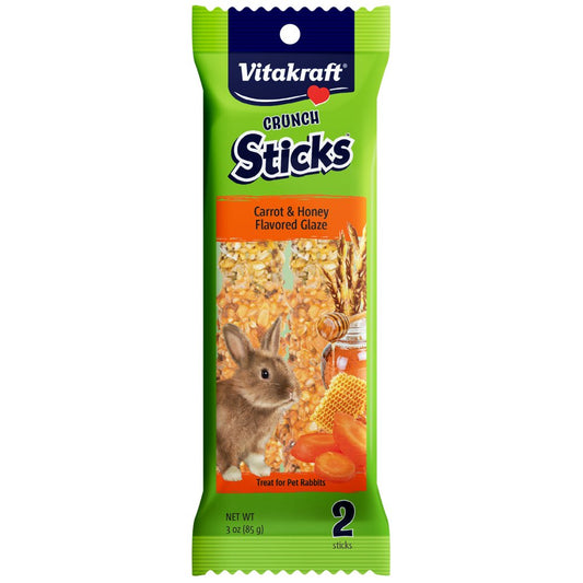 Vitakraft Crunch Sticks Rabbit Treat - Carrot and Honey - Rabbit Chew Sticks Animals & Pet Supplies > Pet Supplies > Small Animal Supplies > Small Animal Treats Vitakraft Sunseed   