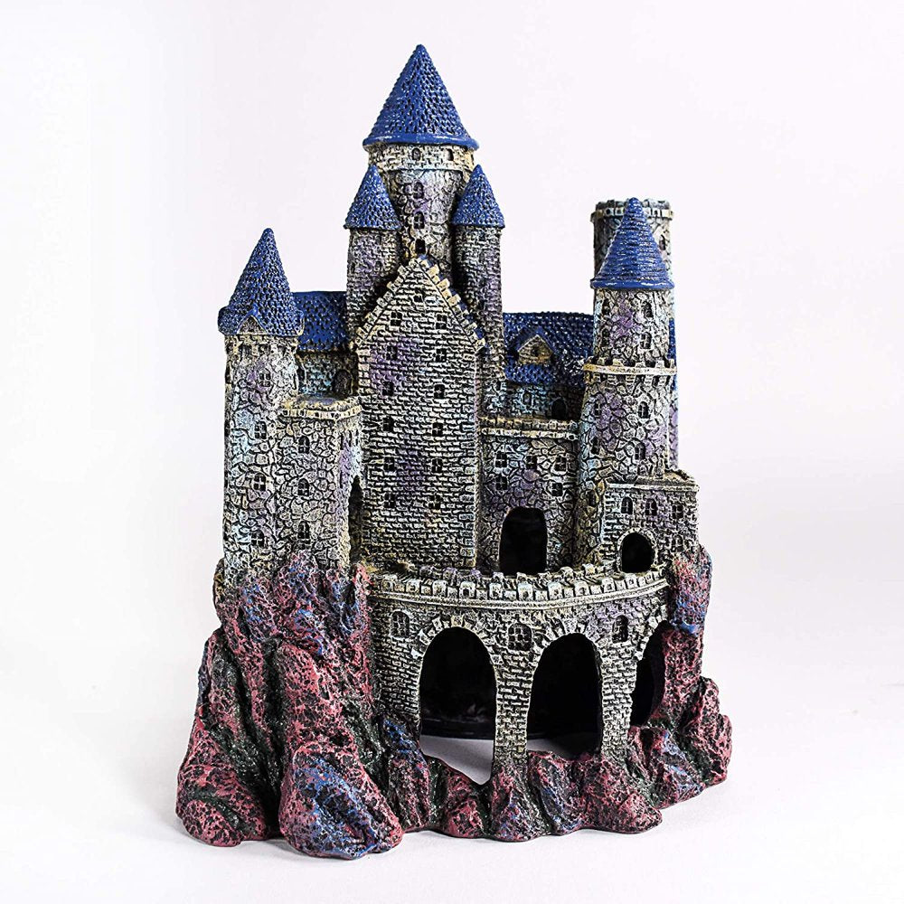 Penn Plax Age-Of-Magic Magical Castle Aquarium Decoration - Large