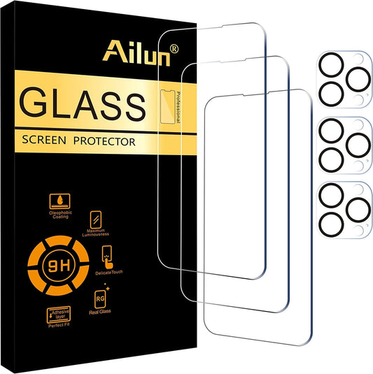 Ailun 3 Pack Screen Protector for Iphone 14 Pro[6.1 Inch] + 3 Pack Camera Lens Protector,Sensor Protection,Dynamic Island Compatible,Case Friendly Tempered Glass Film,[9H Hardness] - HD Animals & Pet Supplies > Pet Supplies > Dog Supplies > Dog Apparel Ailun   