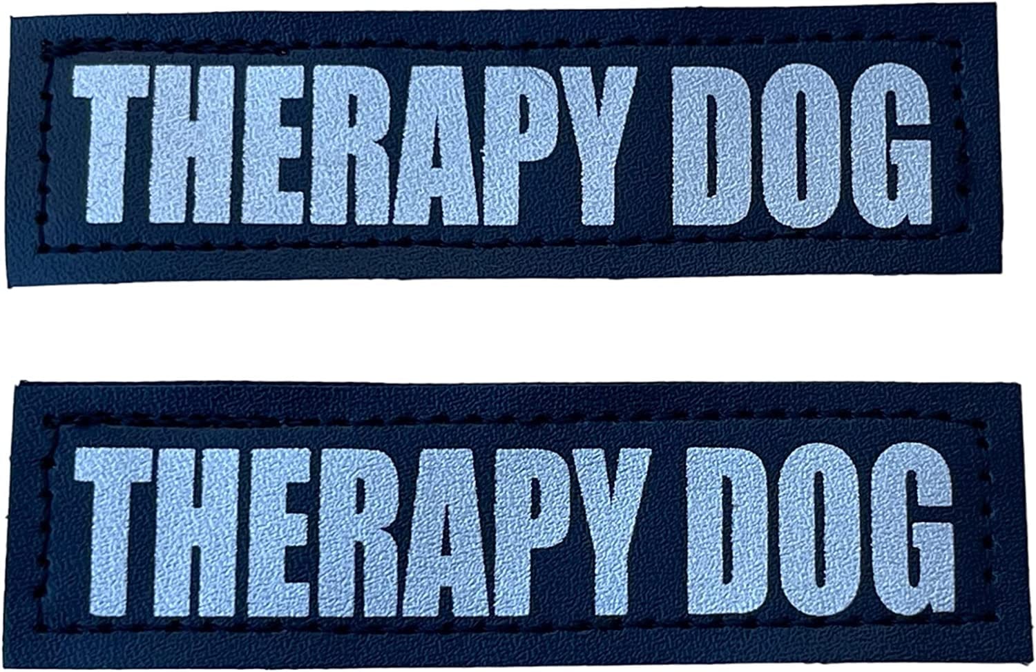Albcorp Reflective Service Dog Patches with Hook Backing for Service Animal Vests /Harnesses Large (6 X 2) Inch Animals & Pet Supplies > Pet Supplies > Dog Supplies > Dog Apparel ALBCORP THERAPY DOG XXS or XS - 3.5" x 1" 