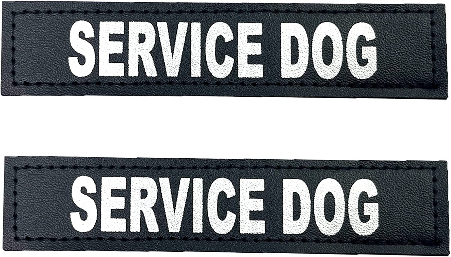Albcorp Reflective Service Dog Patches with Hook Backing for Service Animal Vests /Harnesses Large (6 X 2) Inch Animals & Pet Supplies > Pet Supplies > Dog Supplies > Dog Apparel ALBCORP SERVICE DOG XXS or XS - 3.5" x 1" 
