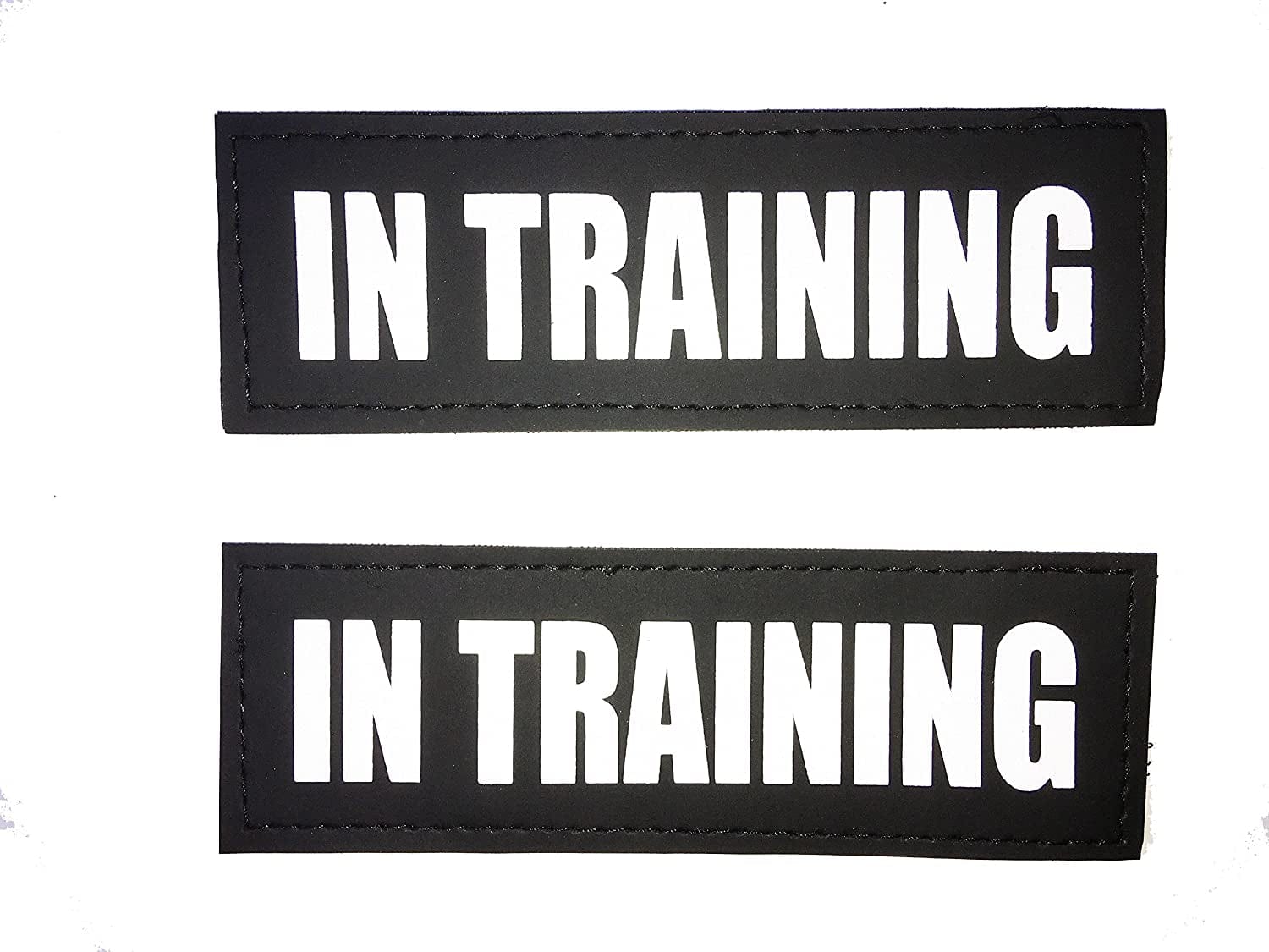 Albcorp Reflective Service Dog Patches with Hook Backing for Service Animal Vests /Harnesses Large (6 X 2) Inch Animals & Pet Supplies > Pet Supplies > Dog Supplies > Dog Apparel ALBCORP IN TRAINING XXS or XS - 3.5" x 1" 