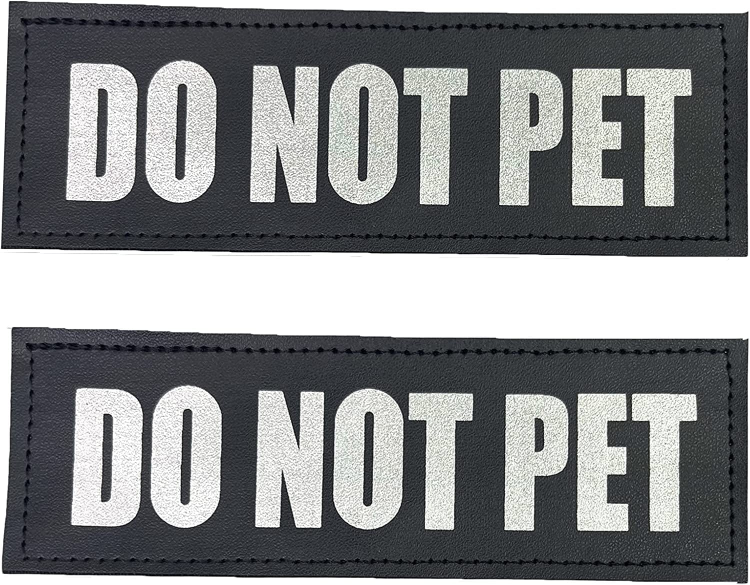 Albcorp Reflective Service Dog Patches with Hook Backing for Service Animal Vests /Harnesses Large (6 X 2) Inch Animals & Pet Supplies > Pet Supplies > Dog Supplies > Dog Apparel ALBCORP DO NOT PET Medium 5" x 1.5" 