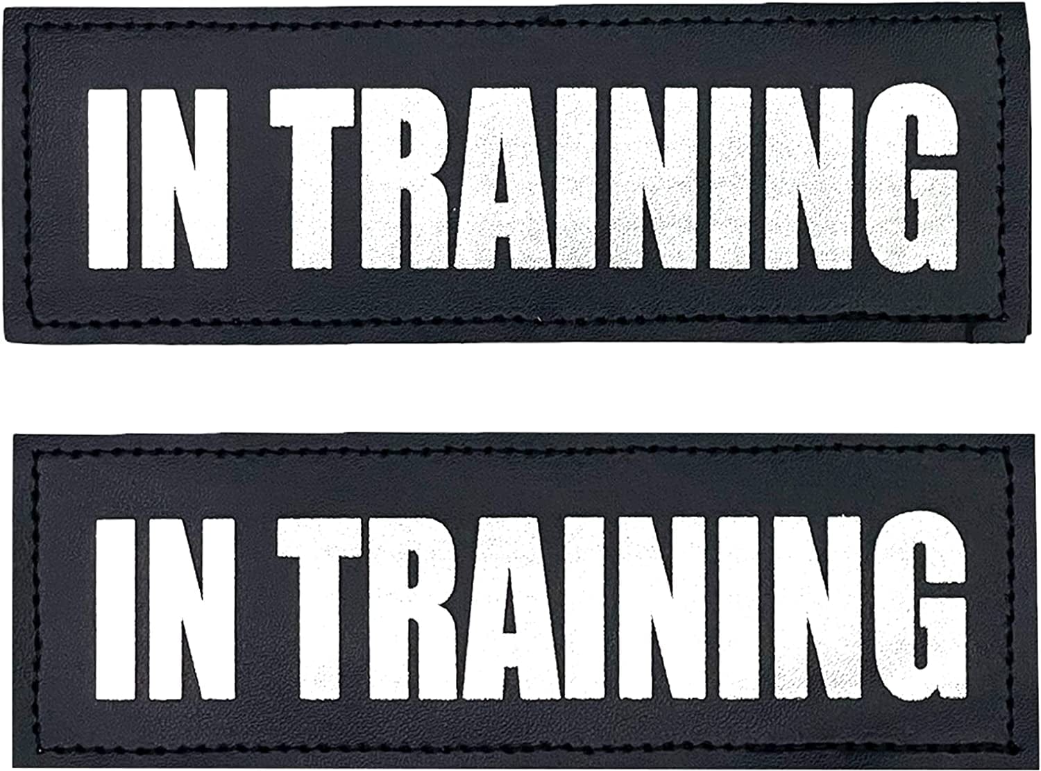 Albcorp Reflective Service Dog Patches with Hook Backing for Service Animal Vests /Harnesses Large (6 X 2) Inch Animals & Pet Supplies > Pet Supplies > Dog Supplies > Dog Apparel ALBCORP IN TRAINING Medium 5" x 1.5" 
