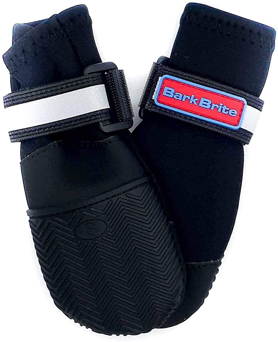 All Weather Neoprene Paw Protector Dog Boots with Reflective Straps in 5 Sizes! (XXL (4.5X4.5 In.)) Animals & Pet Supplies > Pet Supplies > Dog Supplies > Dog Apparel CeeSquared Black Small 