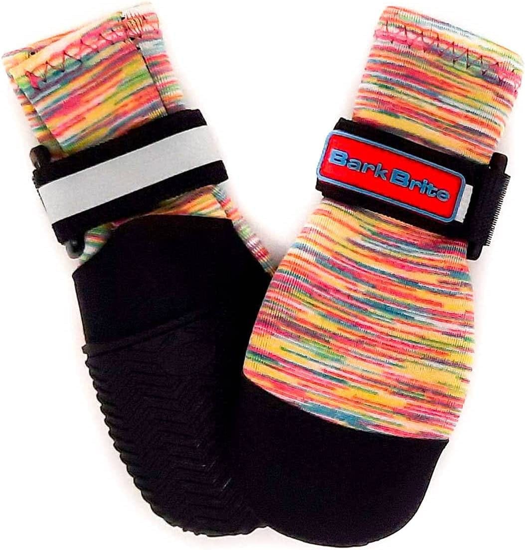 All Weather Neoprene Paw Protector Dog Boots with Reflective Straps in 5 Sizes! (XXL (4.5X4.5 In.)) Animals & Pet Supplies > Pet Supplies > Dog Supplies > Dog Apparel CeeSquared Multicolor Small 