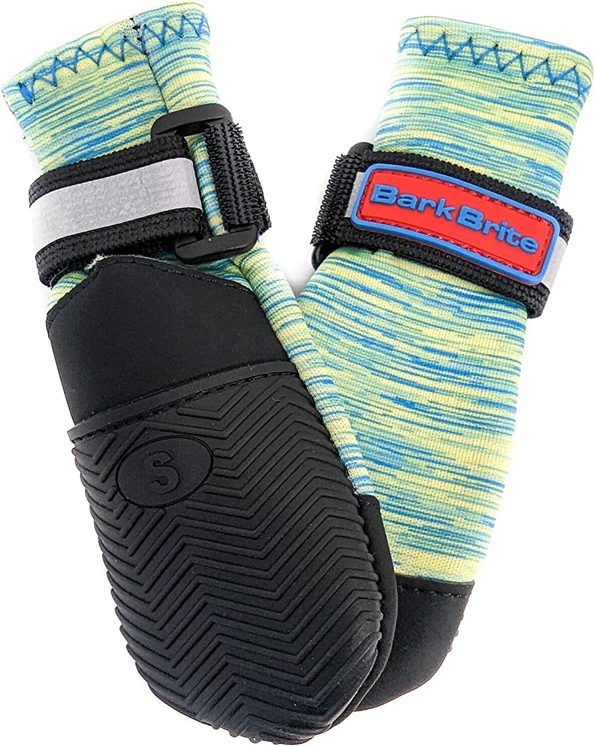 All Weather Neoprene Paw Protector Dog Boots with Reflective Straps in 5 Sizes! (XXL (4.5X4.5 In.)) Animals & Pet Supplies > Pet Supplies > Dog Supplies > Dog Apparel CeeSquared Turquoise Small 