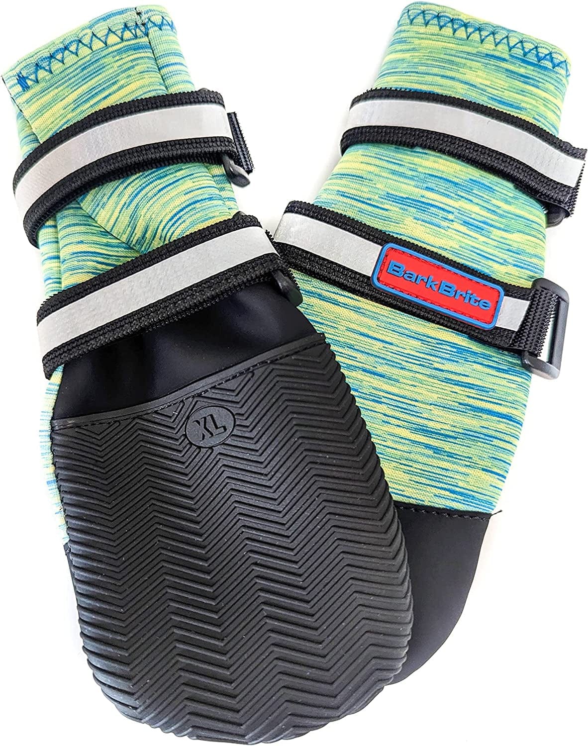 All Weather Neoprene Paw Protector Dog Boots with Reflective Straps in 5 Sizes! (XXL (4.5X4.5 In.)) Animals & Pet Supplies > Pet Supplies > Dog Supplies > Dog Apparel CeeSquared Turquoise XL 
