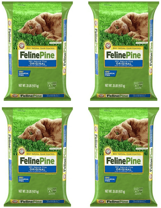 "Ames" Feline Pine Cat Litter, 20 Lbs - 4 Pack