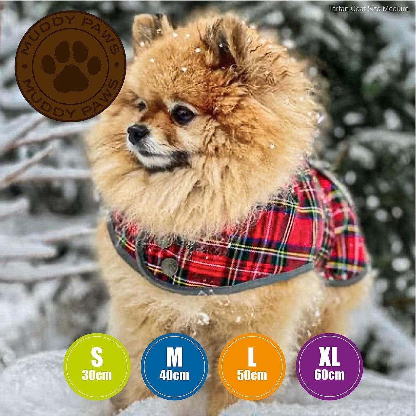 Ancol Muddy Paws Highland Dog Coat, Red Tartan, Large Animals & Pet Supplies > Pet Supplies > Dog Supplies > Dog Apparel BELNR   