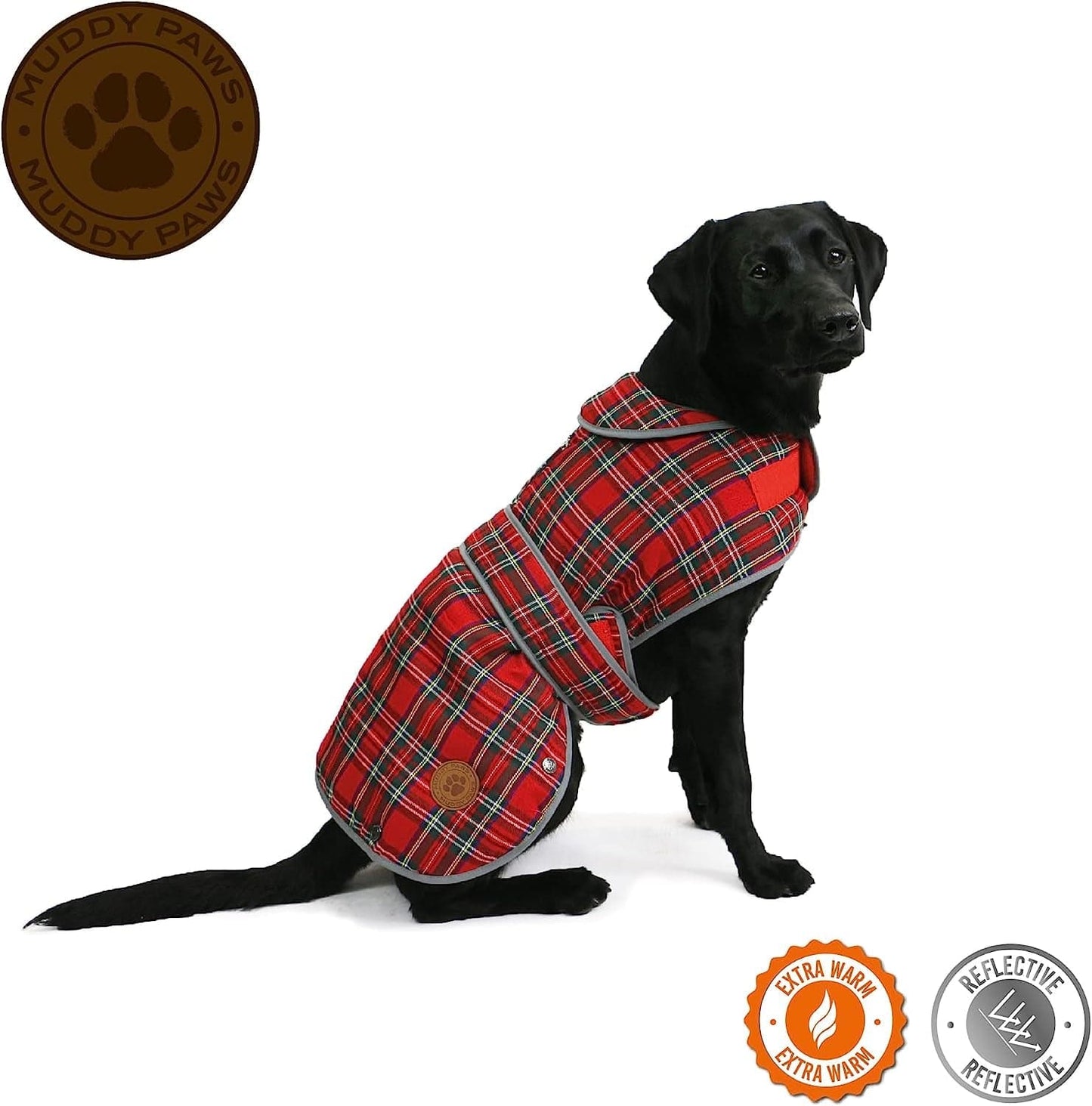 Ancol Muddy Paws Highland Dog Coat, Red Tartan, Large Animals & Pet Supplies > Pet Supplies > Dog Supplies > Dog Apparel BELNR   