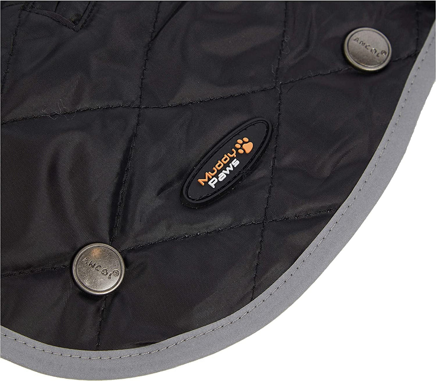 Ancol Muddy Paws Quilted Dog Coat Black, Size Medium (40 Cm Length/ 52-64 Cm Girth Approx) Animals & Pet Supplies > Pet Supplies > Dog Supplies > Dog Apparel ANCOL   